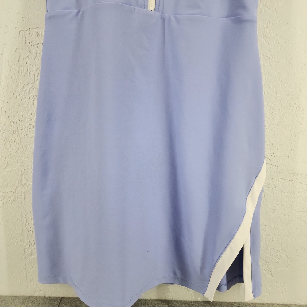 Sage Collective Periwinkle Purple Quarter Zip Active Tennis Dress Skort Womens M - Picture 3 of 8
